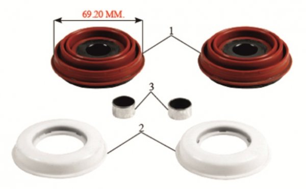 KALİPER AYAR TOZ LASTİK ŞAPKA TAKIMI